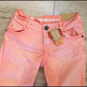 Salmon LOW WAIST STRAIGHT HIP JEAN 1 NWT